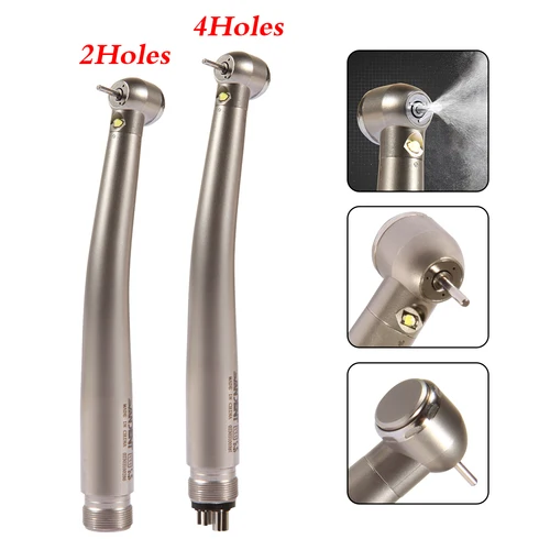 Imagen 2 del producto SANDENT-generador electrónico Dental LED, turbina de alta velocidad, 4/2 orificios, cabezal grande, interno, 3 pulsadores de pulverización de agua