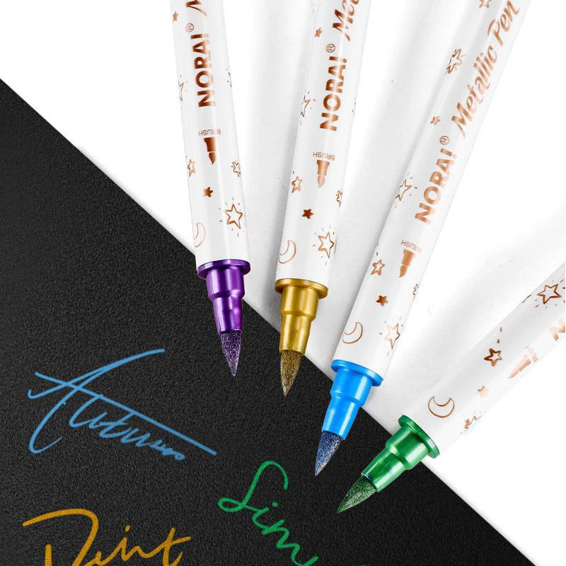 

10Pcs Double End Marker Pen Double Tip Marker Kid Art Set For Coloring Cards Making Scrapbooking Plastic