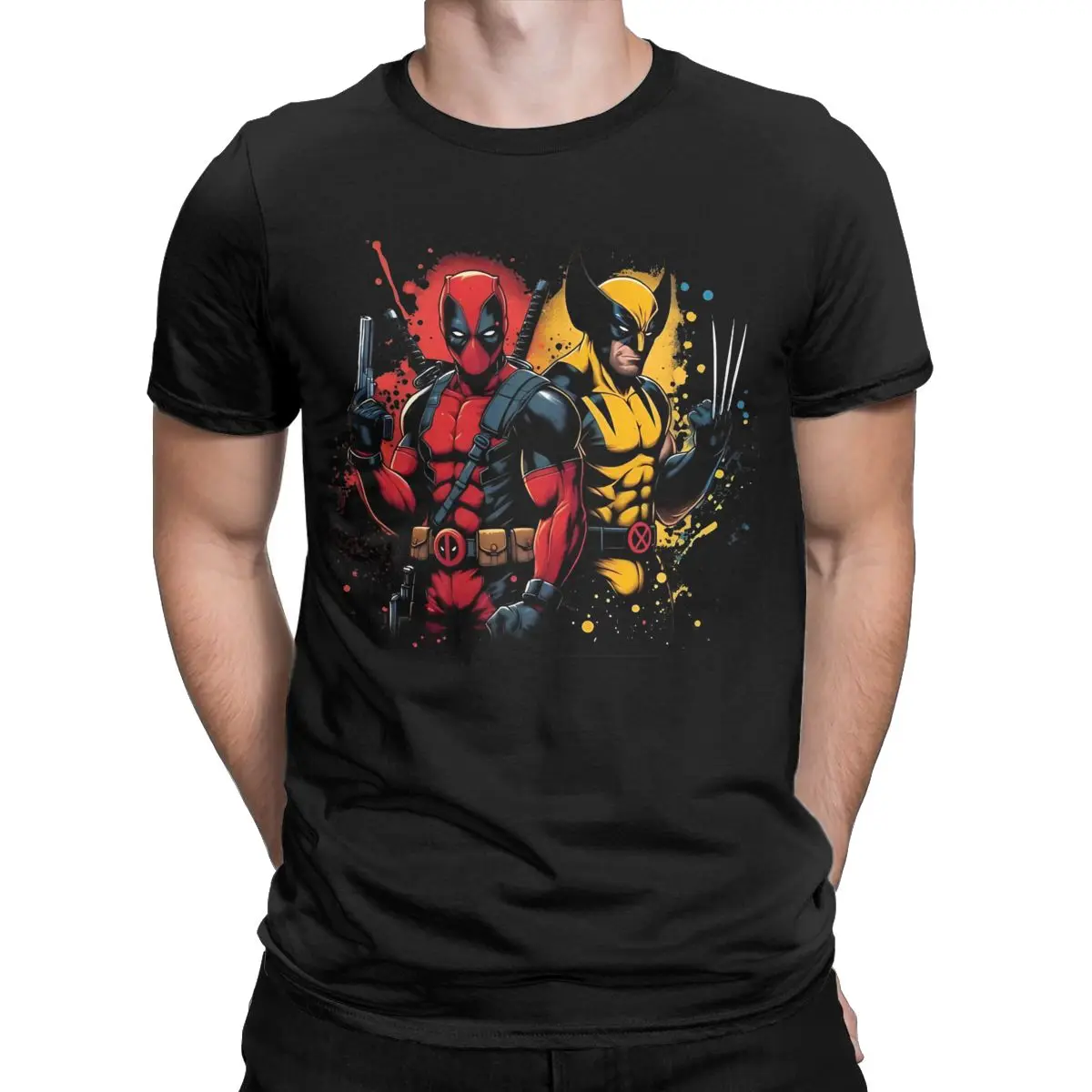 New Arrival Men Women's Deadpool And Wolverine Superhero Shirt Accessories Movie Film 2024 Cotton Tops T-shirt Humor Tee Shirt