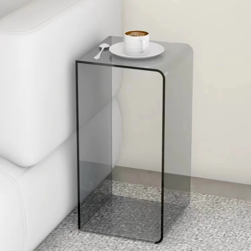 Luxury Acrylic Side Table, Transparent Sofa Table, Bedroom Window Tea Table, Stylish and Elegant, Ideal for Small Spaces