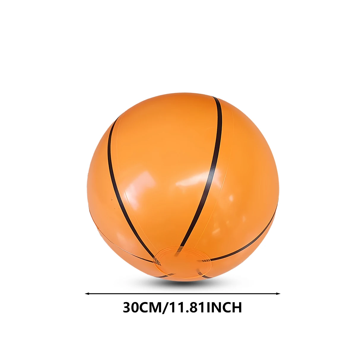 Verdikte PVC opblaasbare voetbal, opblaasbare strandbal, opblaasbare basketbal. Feestspeelgoed voor waterzwembaden - afbeelding 1