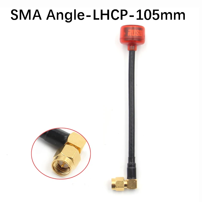 RUSHFPV Cherry FPV-antenne/VTX-antenne |   5.8G LHCP/RHCP |   lange afstand voor racemrone |   voor SMA/MMCX/UFL-connectoradapter