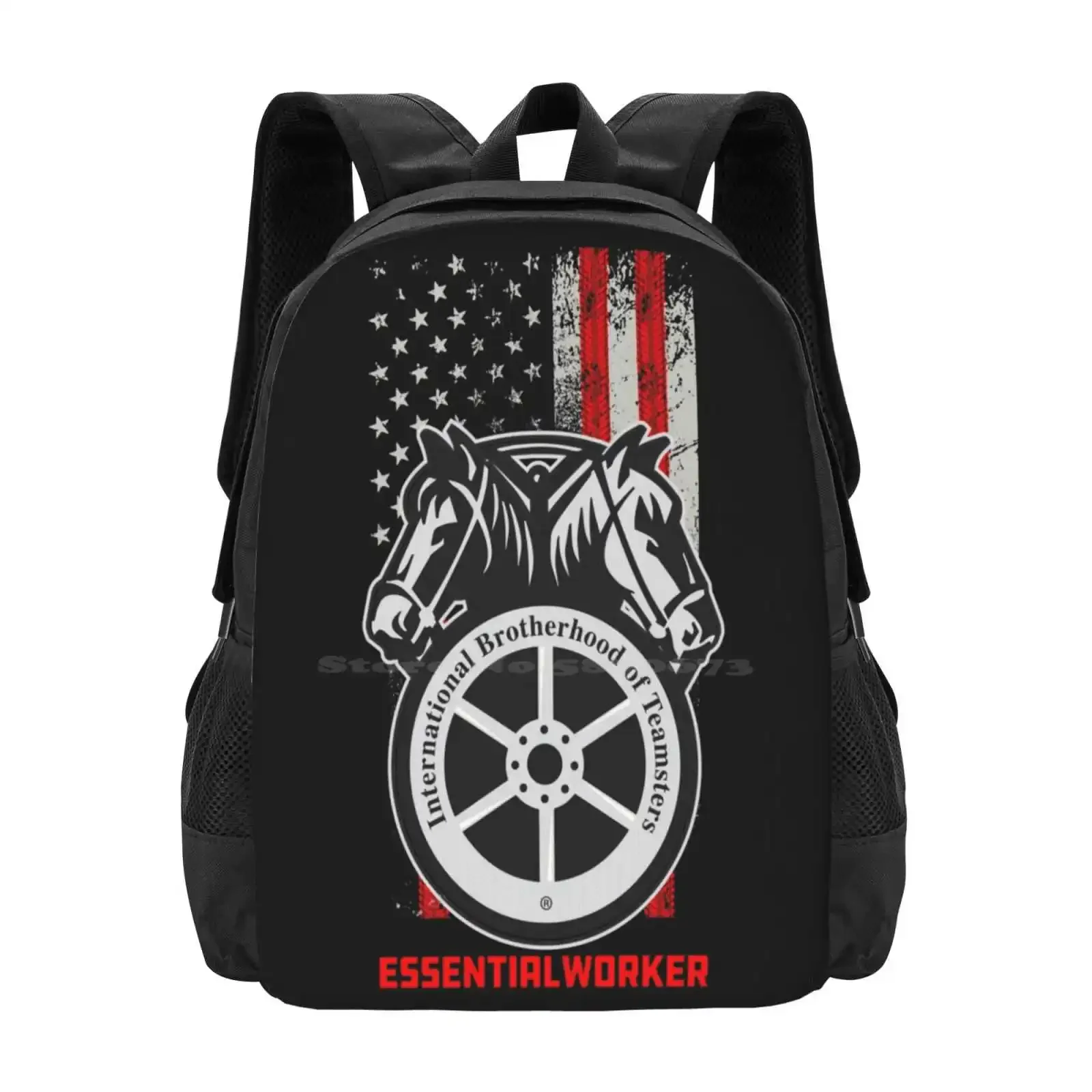 

Teamsters Gift, Union Worker, Essential Worker Design Hot Sale Schoolbag Backpack Fashion Bags Unionized Worker Local Union