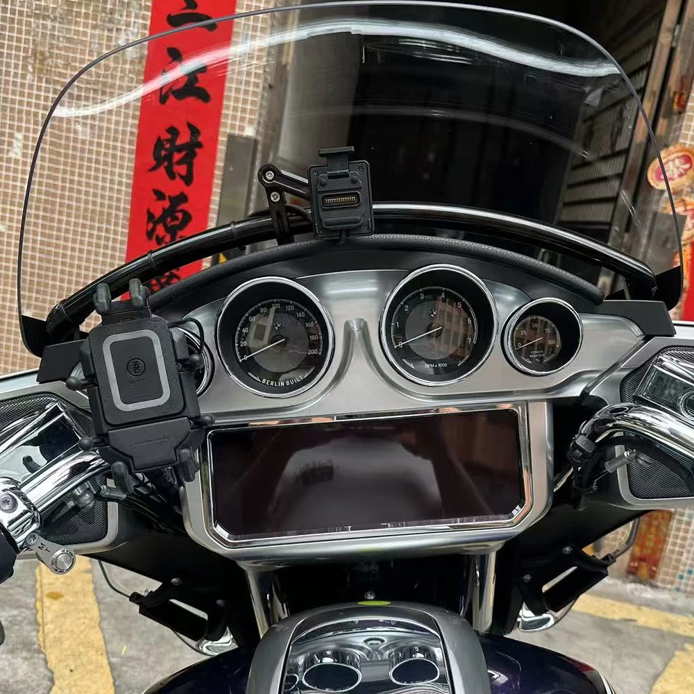 Multifunctionele Navigatie Houder Voorruit Compound Strut Lat 22mm Bar Past Voor BMW R18B R18 Transcontinental 2021-2025