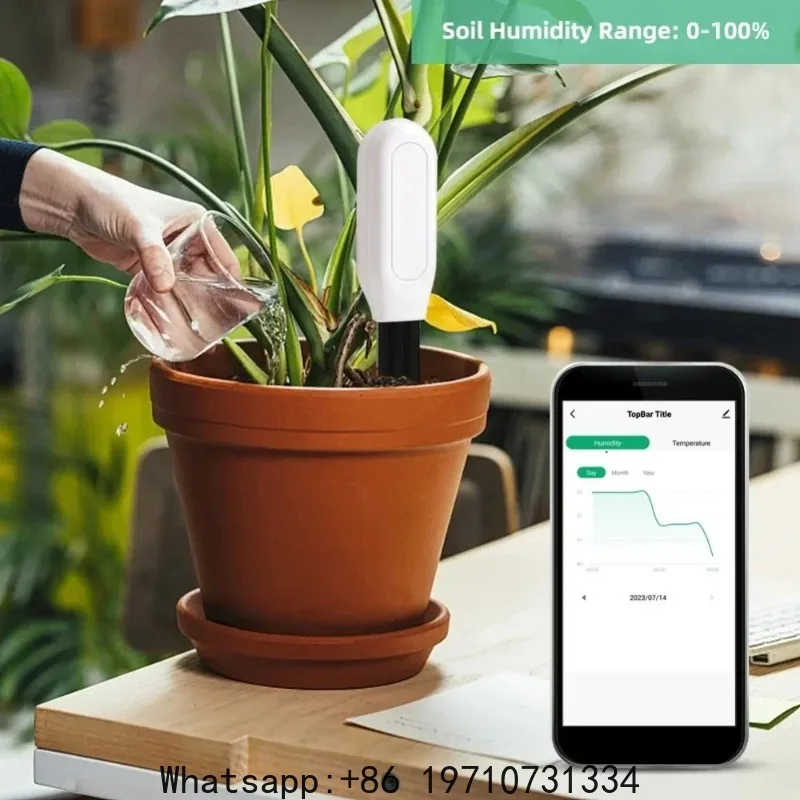 Wifi Zigbee Smart Soil Tester Bluetooth Humidity Temperature Moisture Sensor Mobile phone APP Real Time Monitor for Plant Garden