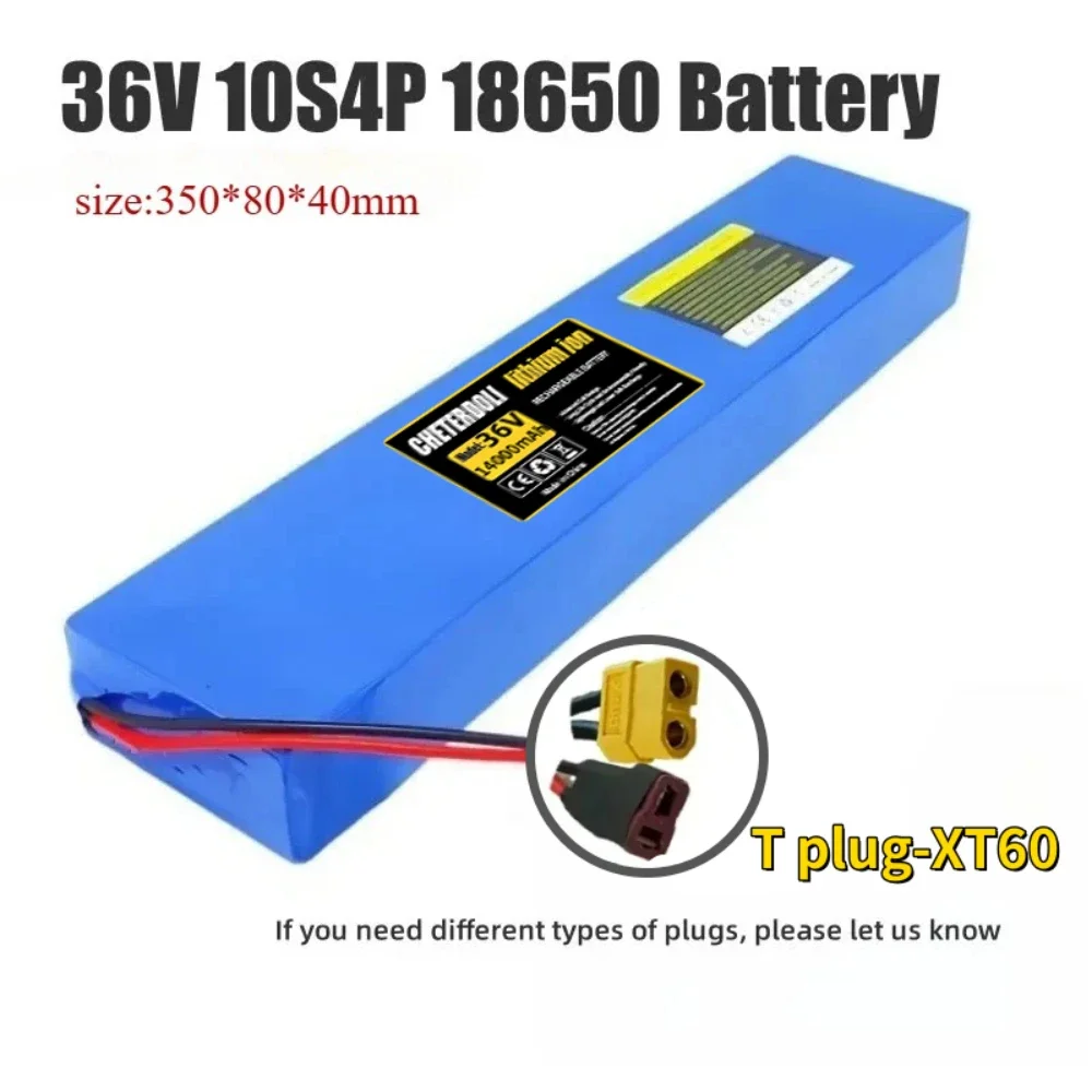 36 فولت 14Ah 10S4P بطارية ليثيوم 18650 بطارية 14Ah قابلة للشحن ل سكوتر كهربائي E الدراجة مع حماية BMS حياة طويلة