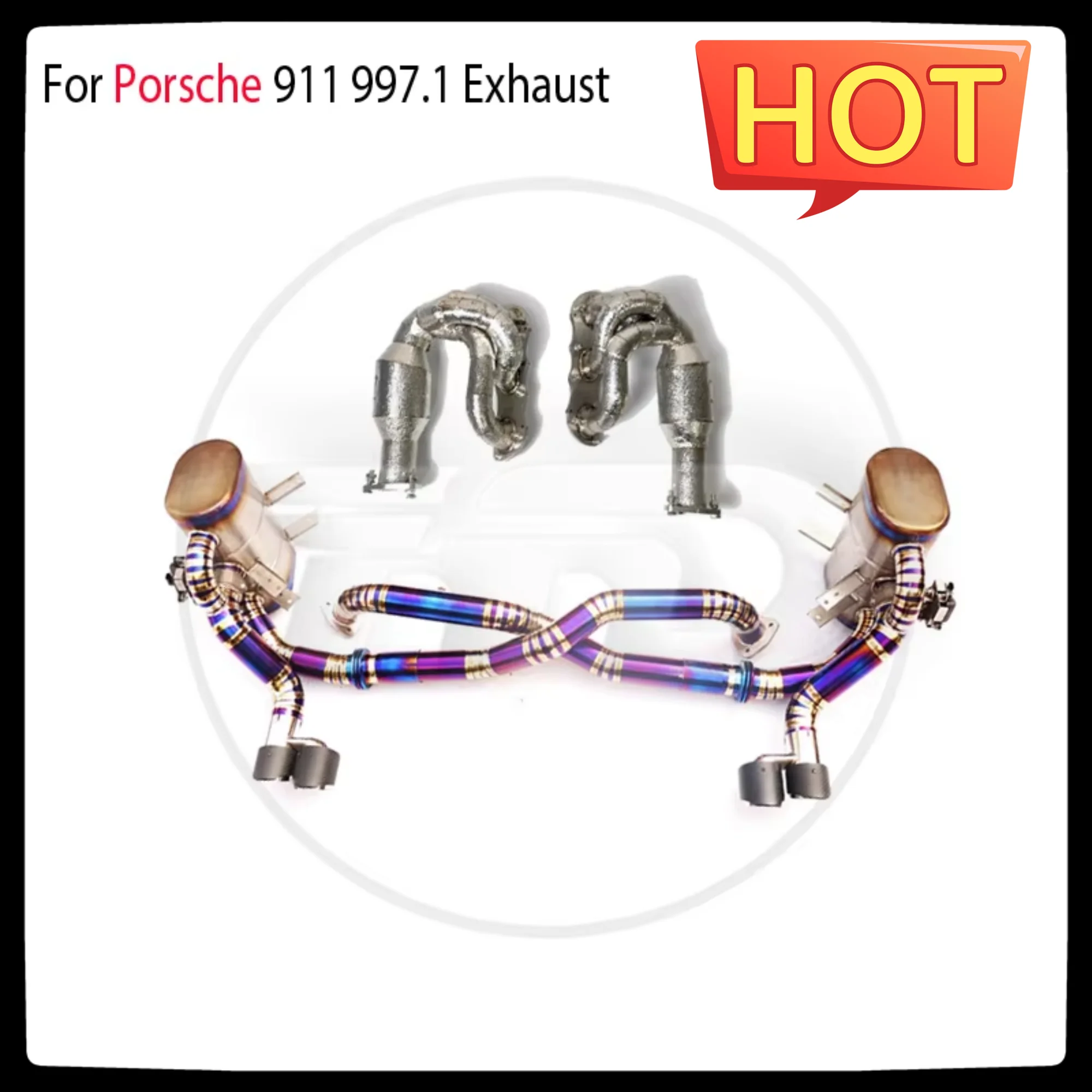

HMD Titanium Alloy Exhaust System Catback For Porsche 911 997.1 Auto Modification Electronic Valve