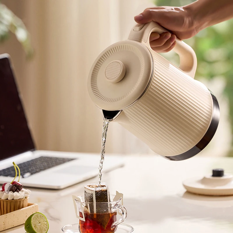 2.2L Electric Kettle Household Thermostatic Kettle Automatic Heat Preservation Teapot 304 Stainless Steel Liner Health Pot 220V