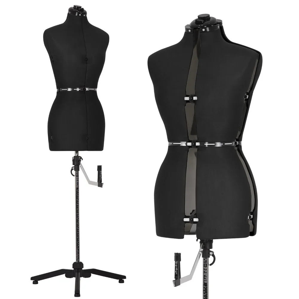 

Female Manikin Adjustable Dress Model Display Torso Body Clothing Forms, Small