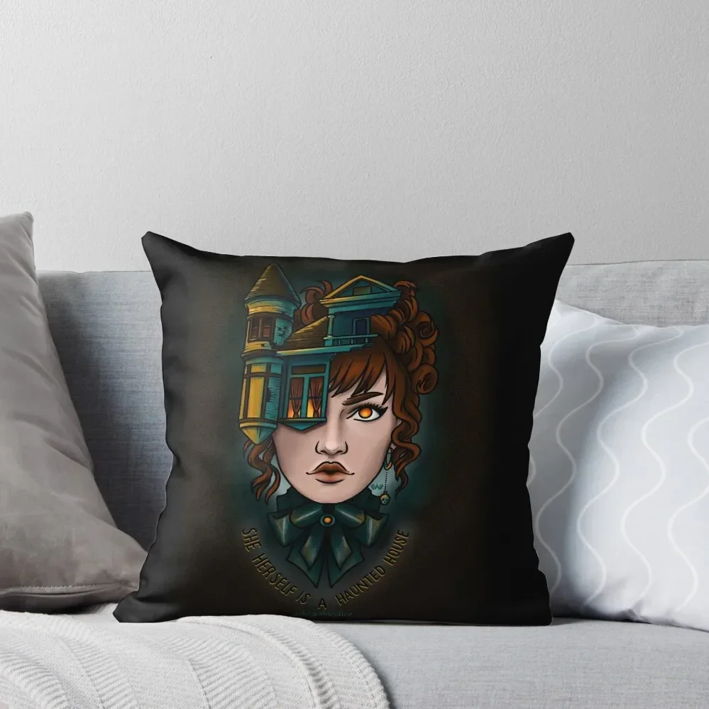 Lady in the House of Love Throw Pillow Cushions Couch Cushions pillow