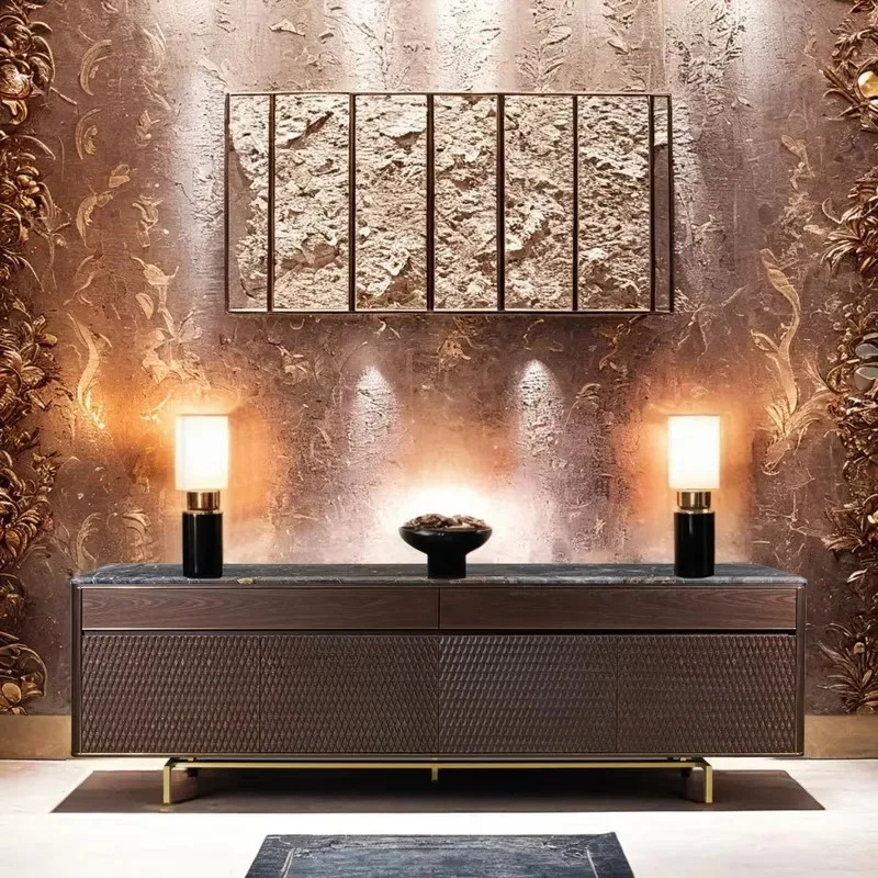 Color custom living room two drawers locker home furniture modern cabinet