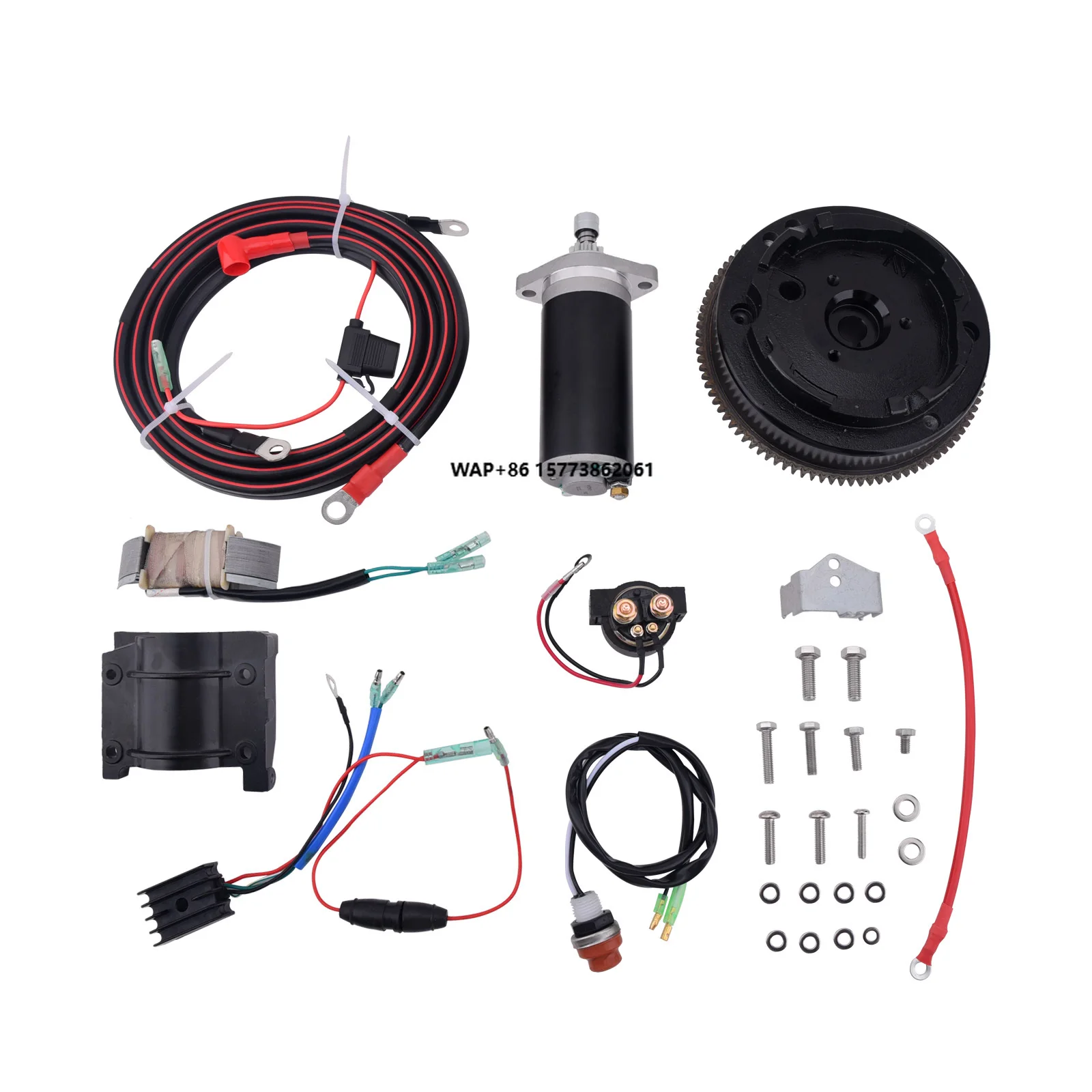 

63V Electric Starter Kit for 15hp Outboard Motor Boat Engine SUNCHEV