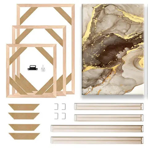 24 Sizes Modern Wood Canvas Frame Wooden Frames Wooden Photo Oil Painting Canvas Diamond Painting Frames Canvas Wood Wall Frame