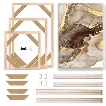 캔버스 나무 프레임, 사진 유화, 다이아몬드 페인팅, 나무 벽 프레임, 30x40, 40x60, 50x70cm