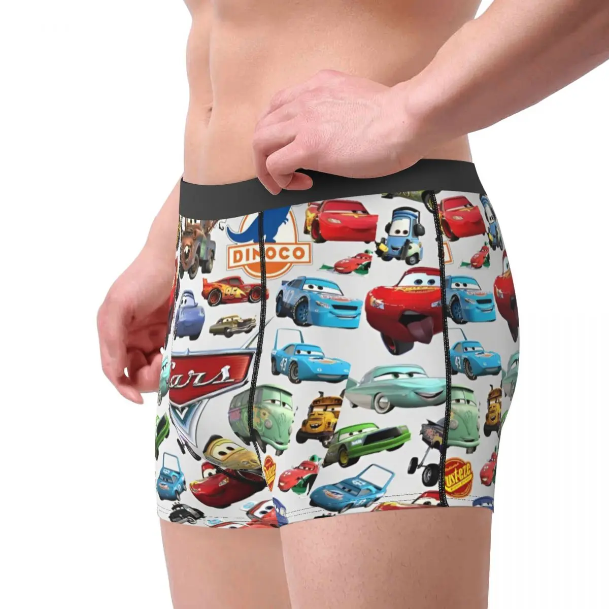 Lightning Mcqueen Cars Trunk Pouch Underwear Quality Pattern Boxer Brief Soft Trend Men Panties Big Size