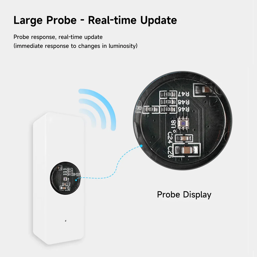 Imagem -04 - Tuya Zigbee Sensor de Luz Luminância Iluminação Detector de Brilho Automação Residencial Dispositivo Smart Life Ligação