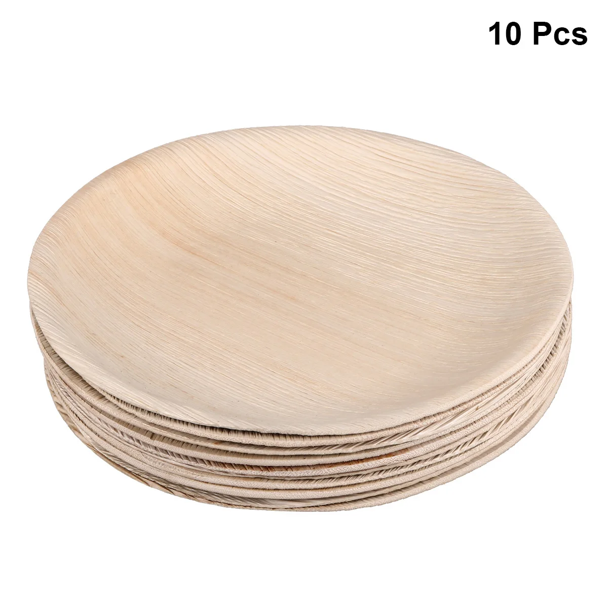 

10PCS Disposable Plates Eco Friendly Thick Quality Perfect for Party Celebration Birthday Event Christmas New Years Eve Cake