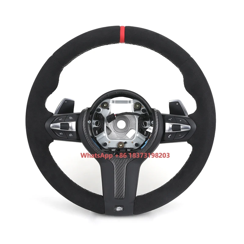 

Full Suede Leather Dry Carbon Cover Steering Wheel for M2 M3 M4 M5 M6 X5M F30 F10 F20 F35 F22 F18 F07 F01 E90 E92 E46
