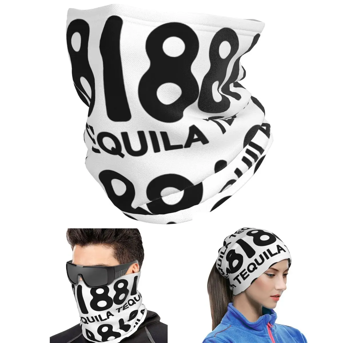 818 Merch 818 Tequila Logo Bandana Neck Cover Printed Mask Scarf Warm Cycling Scarf Unisex Adult Winter