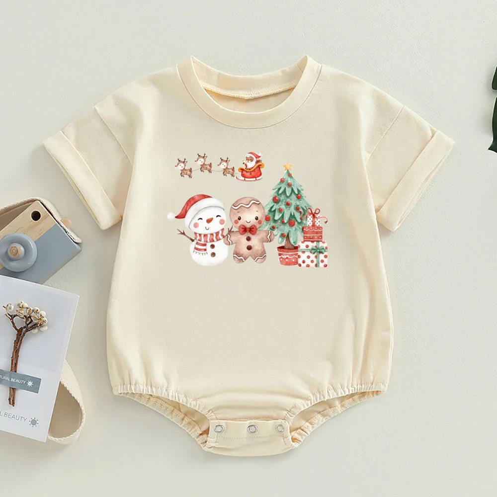 Mono navideño de Papá Noel con burbujas, ropa Retro festivas para vacaciones para niños pequeños, camiseta de gran tamaño, trajes de Navidad