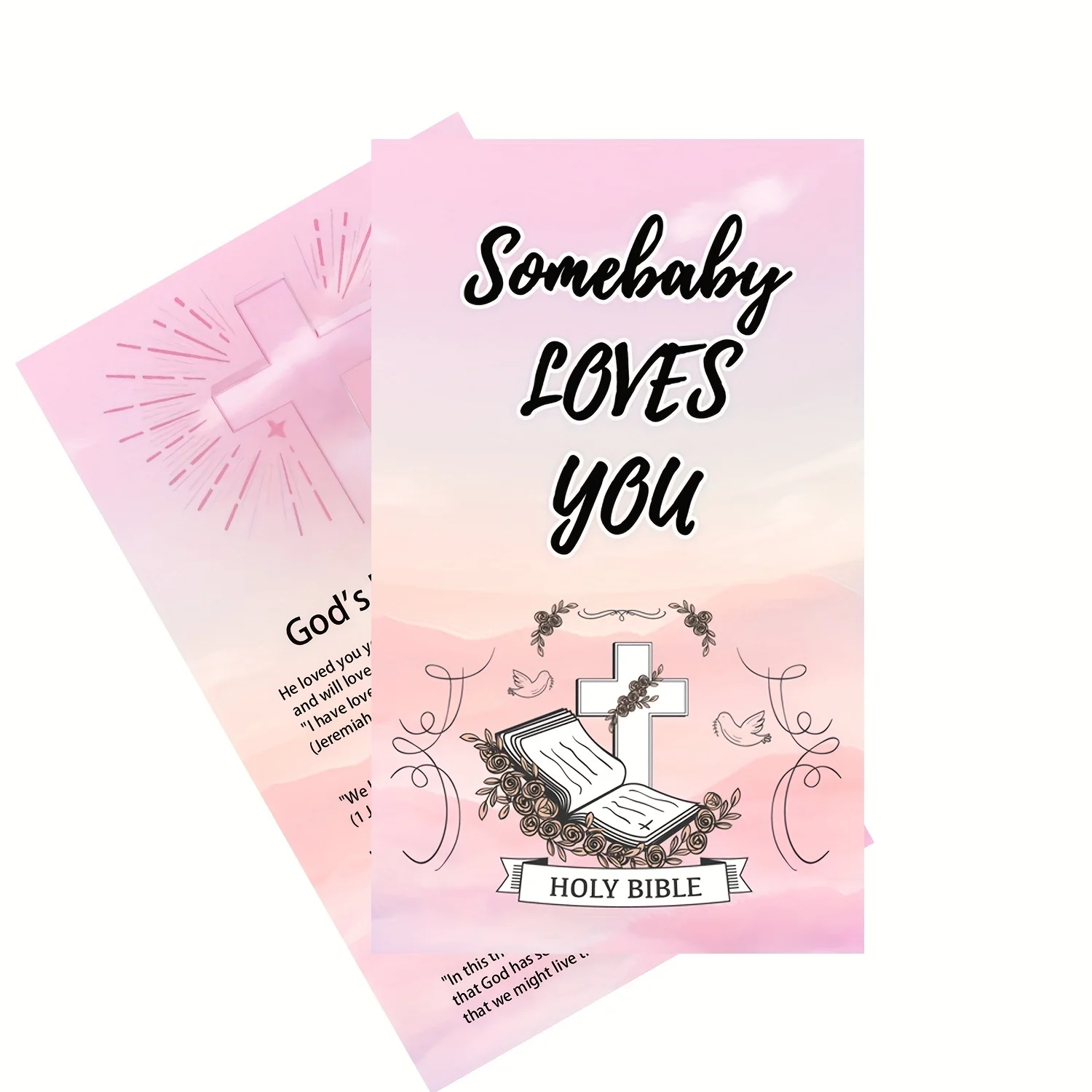 

50-розовые поощрительные молитвенные карты с героями мультфильмов, матовая отделка с поощрительной информацией, маленькие карты