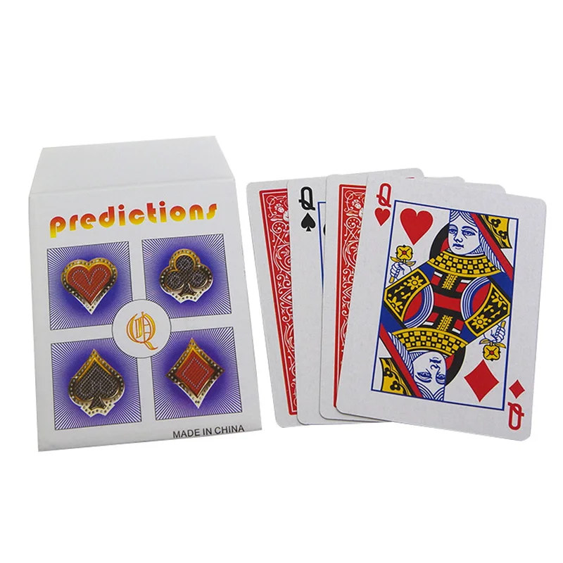 Parade of the Queens Explained Magic Tricks Card 4Q Prediction Magic Magician Close Up Illusions Gimmick Props Toys For Children