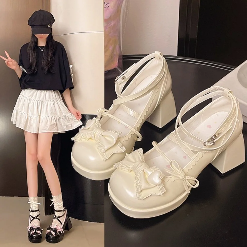 

Night Club Platform Women Lolita Pumps Fashion Shallow High Heel Shoes 2026 Spring Autumn Ladies Outdoor Stripper Shoes