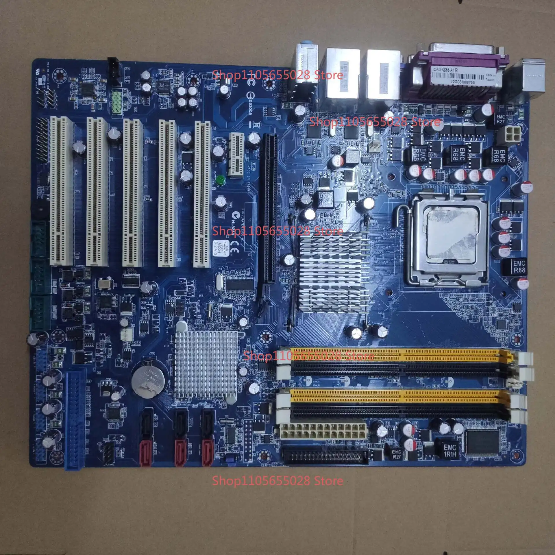 For Industrial Motherboard, Thumb Board, Avalue EAX-Q35-A1R P/N:08GSAQ35002102 with Memory, CPU