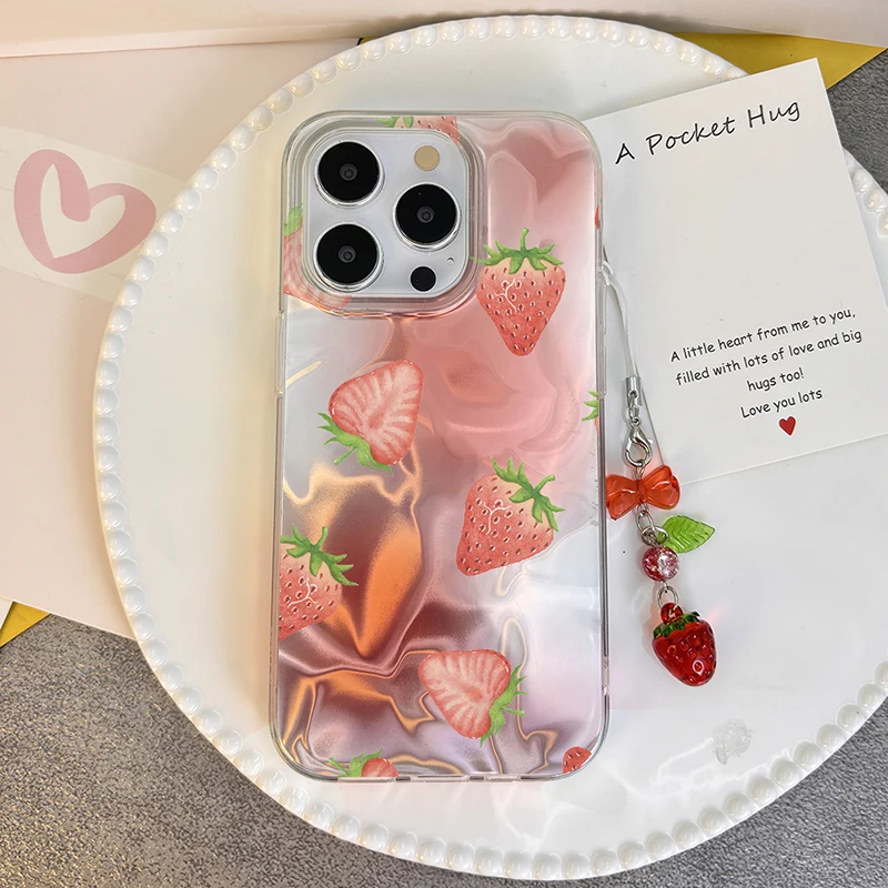 Strawberry Case For Samsung Galaxy S26 S25 A55 S24 S23 Ultra S21 S22 Plus S20 FE A17 A07 A56 A36 A54 A15 A25 A35 A14 A34 Cover