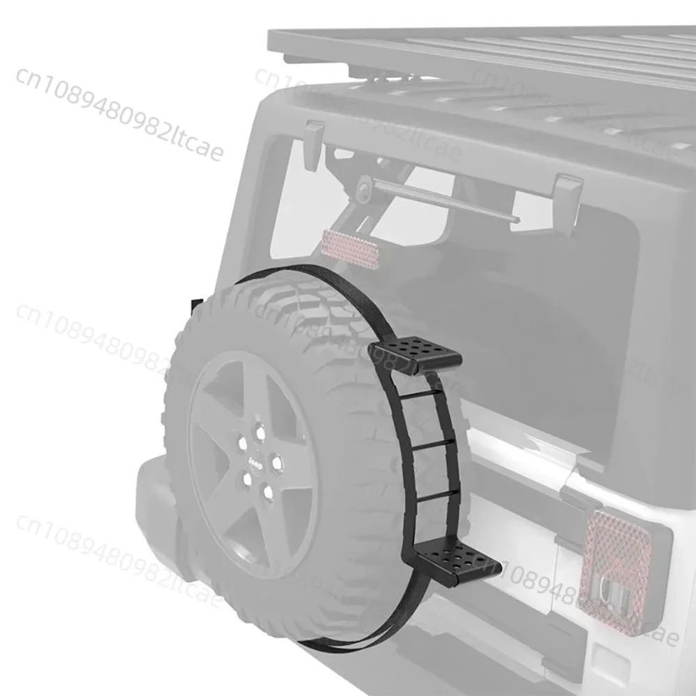 SUV Spare  Tire Ladder  Step 304 Stainless Steel Spare Tire Cover