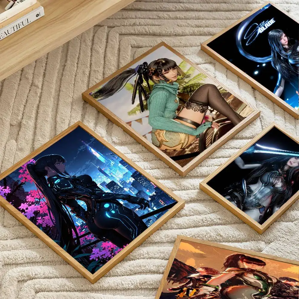 S-Stellar B-Blade Animated Game Poster Art Sticky Wall Waterproof Home Living Room Bedroom Bar Aesthetic Decoration