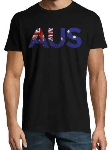 Youth Designz Australien Herren T-Shirt im Fußball Trikot Look WM Basketball FUN