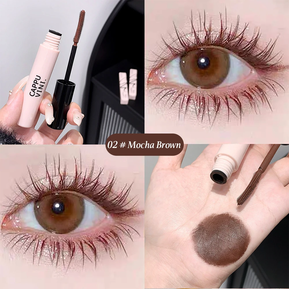 Cappuvini Natural Curling Mascara Langanhaltende, verlängernde Wimperntusche, schnell trocknender und nicht verschmierender Wimpernprimer