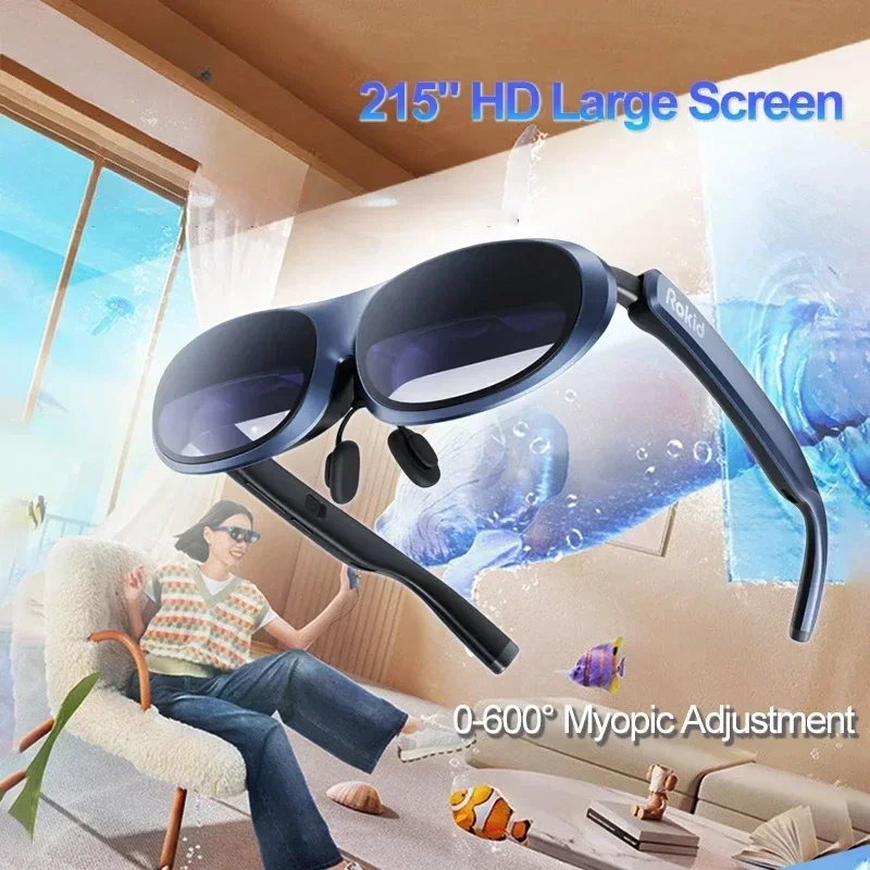 EU Warehouse Rokid Max smart glasses 3D game viewing device Rokid station smart portable AR glasses gift