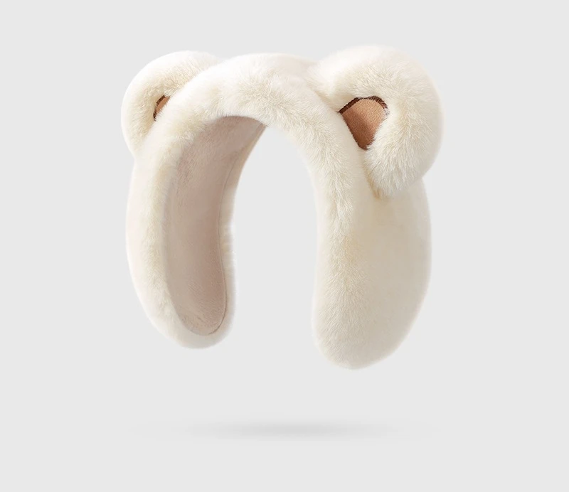 Orso cartone animato paraorecchie caldi inverno simpatici paraorecchie protezione per le orecchie borsa fredda fascia per l'orecchio