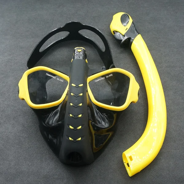 อุปกรณ์ดําน้ําลึกว่ายน้ําดําน้ําตื้นท่อหายใจดําน้ําหน้ากากแบบเต็มหน้า