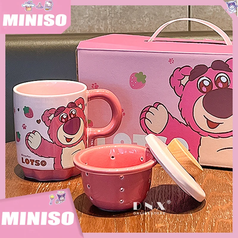 Cartoon Strawberry Bear Cute Creative Mug Ceramic Teacup 400ml Large Capacity Cartoon Winnie the Pooh Coffee Milk Mug Gift