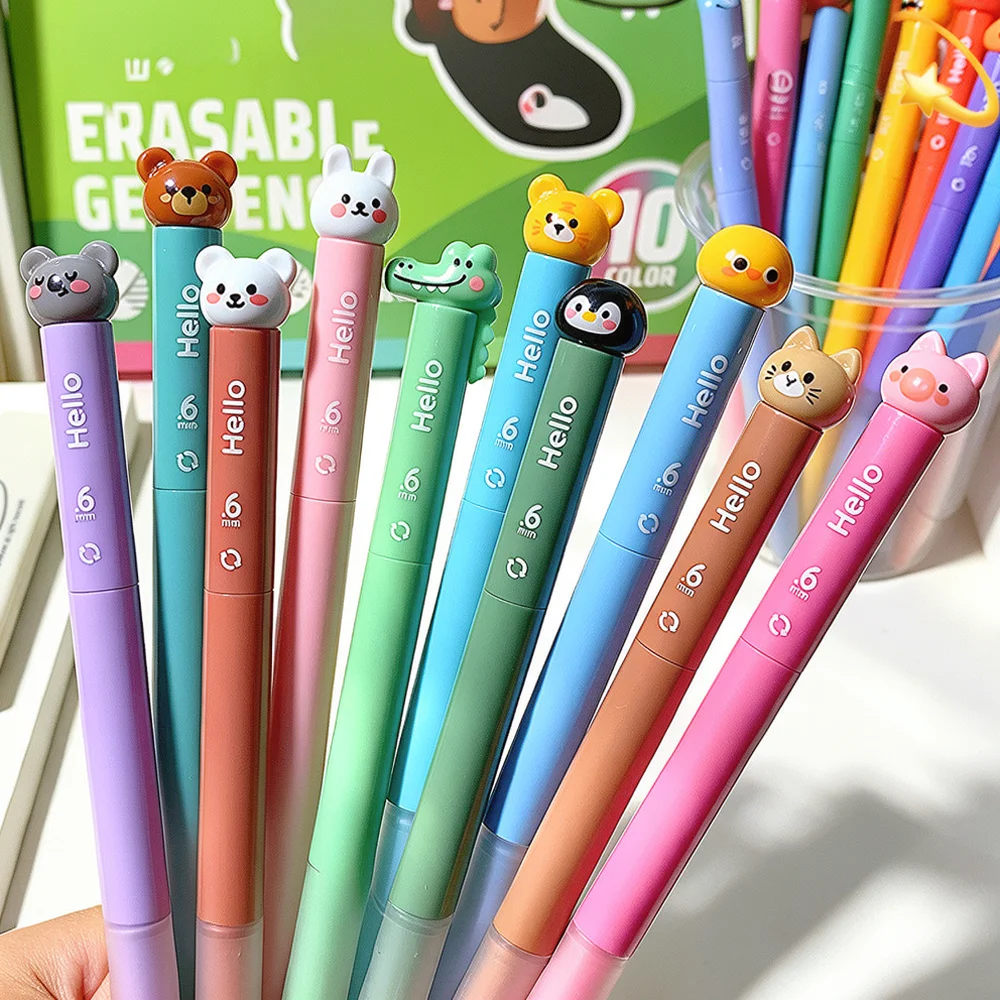 For For Aihao Erasable Gel Pens Set Multi Color Tip Stationery School Supplies Students Note Taking Creative Drawing