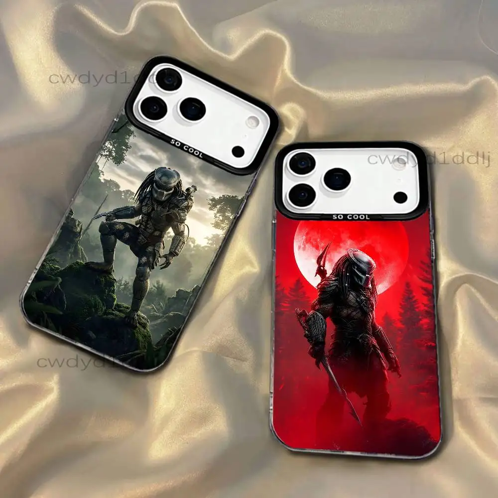 

The P-Predator Phone Case For iPhone 17,16,15,14,13,12,11,X,8,7,Pro,Max,Plus,SE4,Air,Mini IMD Gray Hard Matte