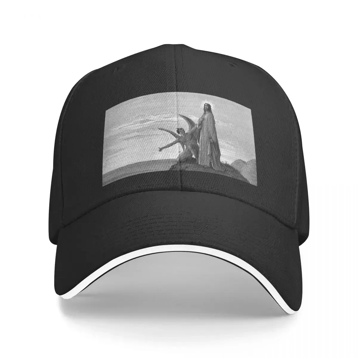 High Res Gustave Doré The Temptation of Christ 1866 Baseball Cap birthday designer cap Thermal Visor Girl Men's