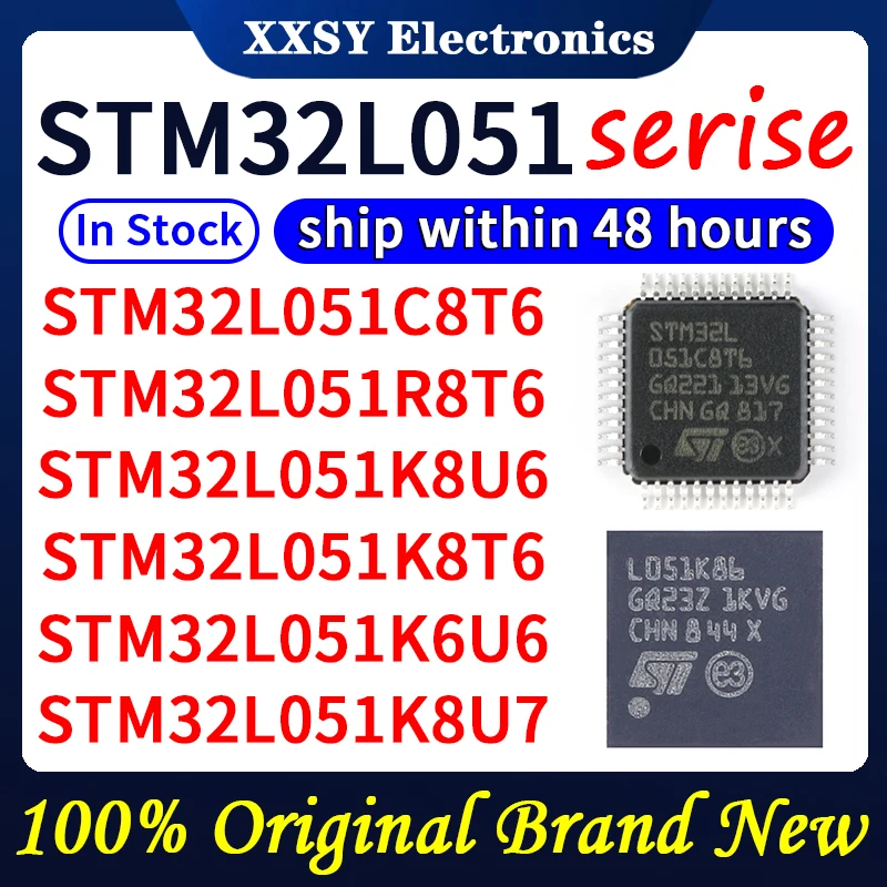 

STM32L051C8T6 STM32L051R8T6 STM32L051K8U6 STM32L051K8T6 STM32L051K6U6 STM32L051K8U7 STM32L051K8U3 STM32L051C8T7 В наличии