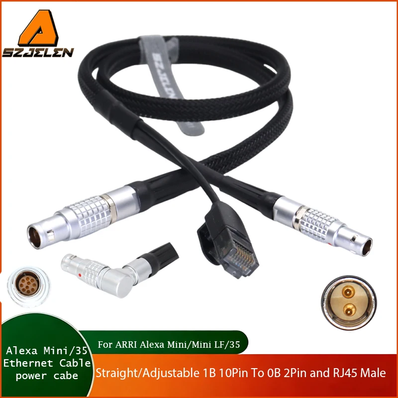 bitpart bit box Power Cable 1B 10Pin Ethernet Cable to RJ45 and 0B 2Pin for ARRI Alexa Mini SAMHD CINE7