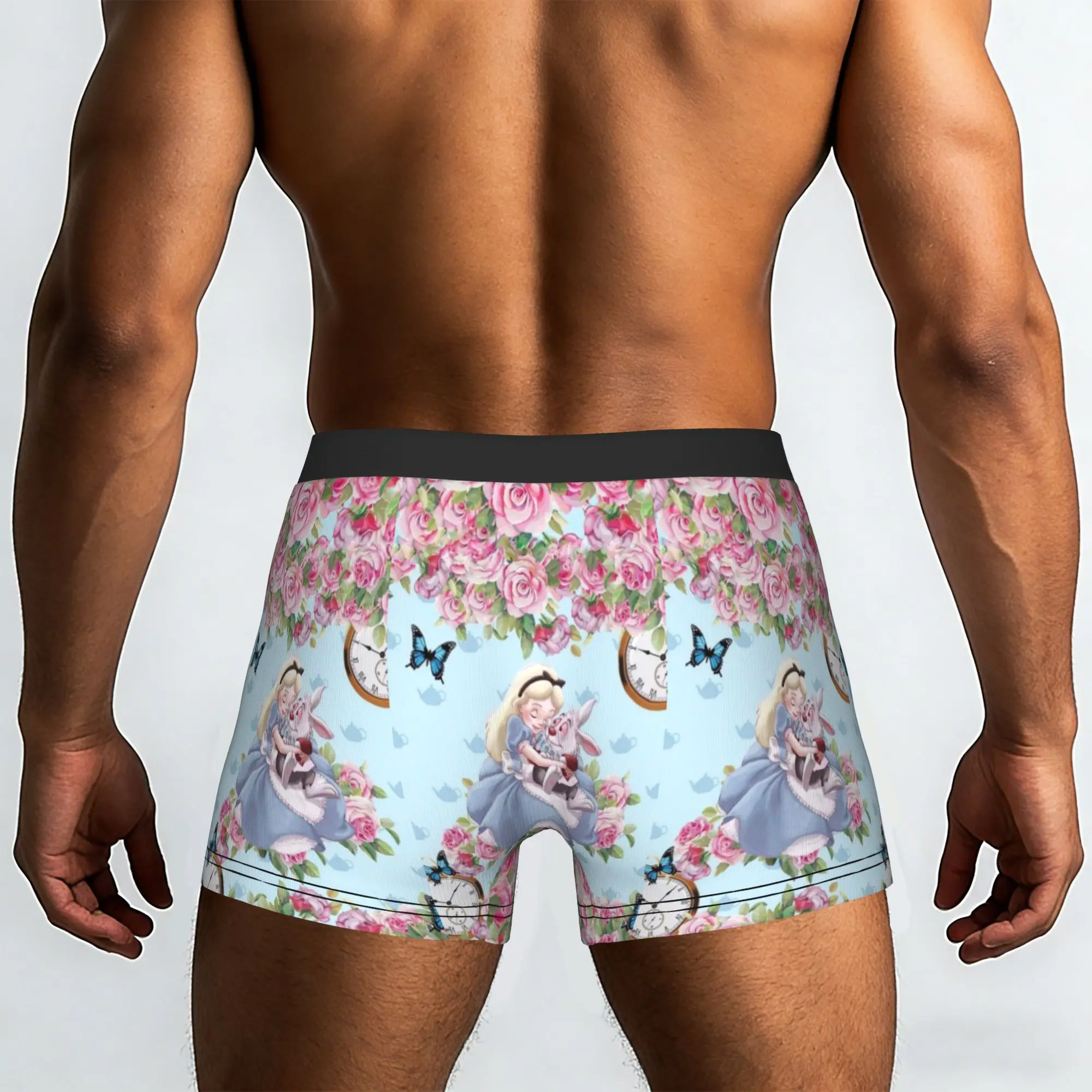 Custom Fashion C-Cheshire Anime Cat Boxers Shorts Panties Male Underpants Breathable  Briefs Underwear