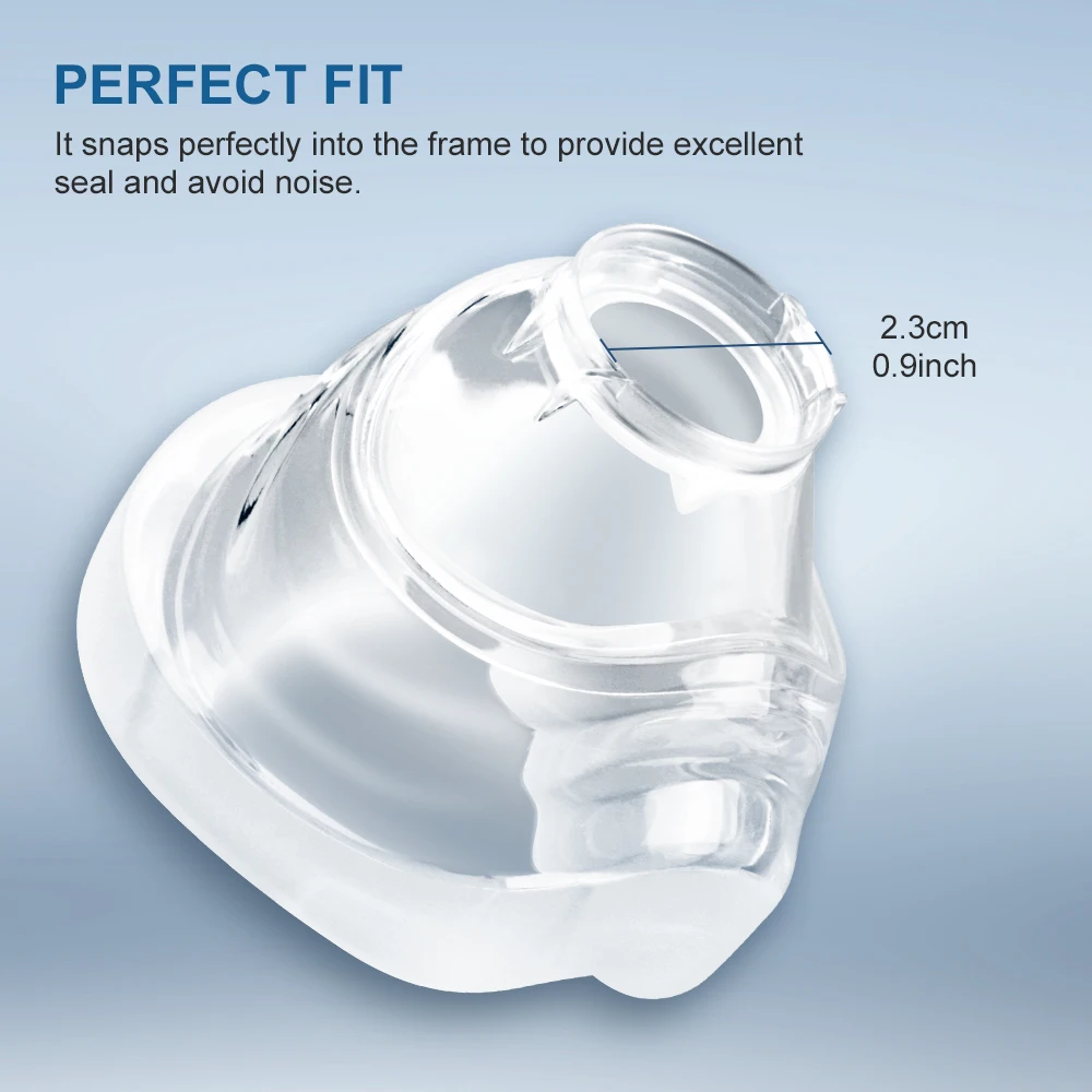 Cojín de repuesto compatible con la mascarilla nasal N20 AirFit CPAP, ajuste premium y cómodo, cubierta de Material su