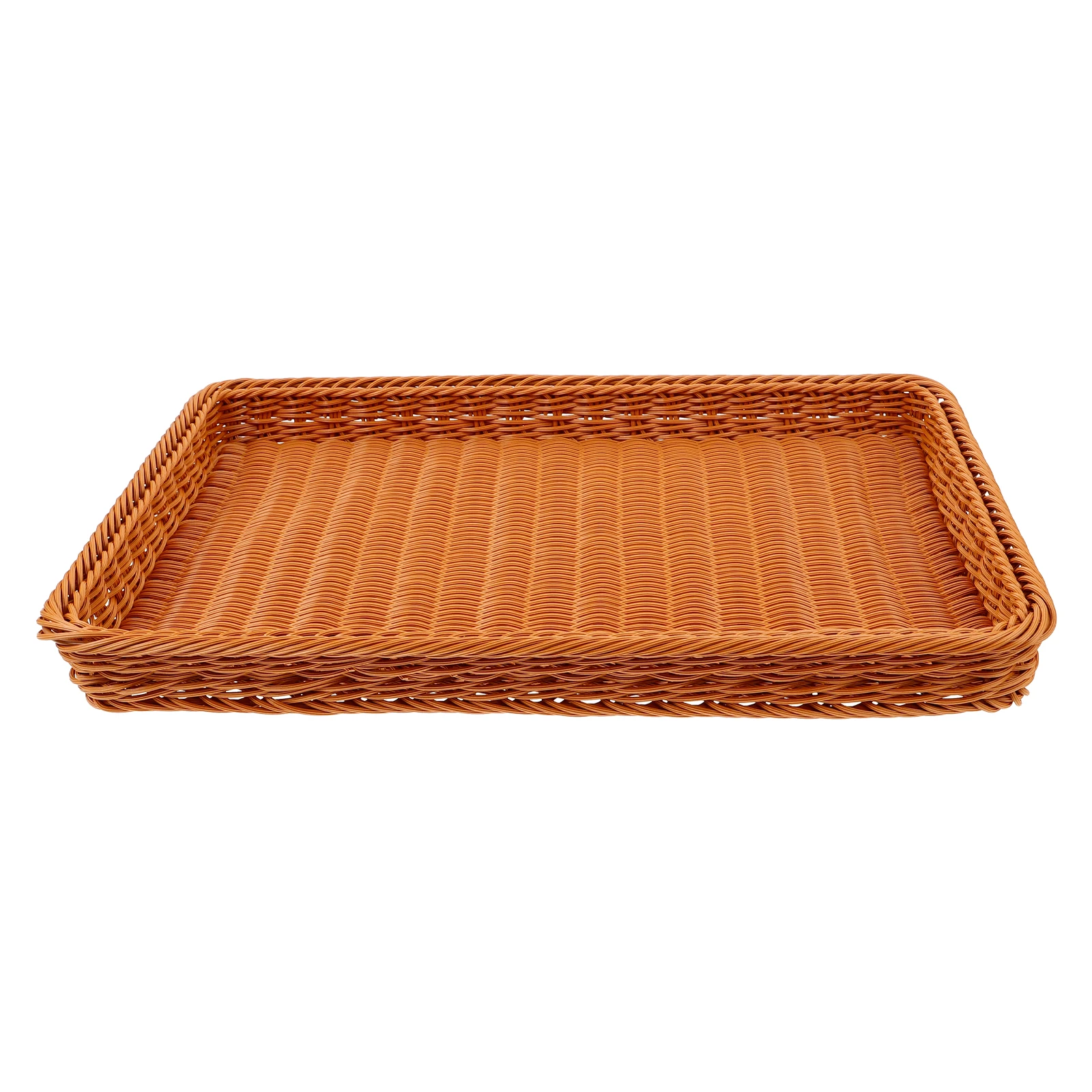 

Imitation Rattan Shoe Basket Large Capacity Storage Handmade Hotel Home Multi Function Plastic Woven Box