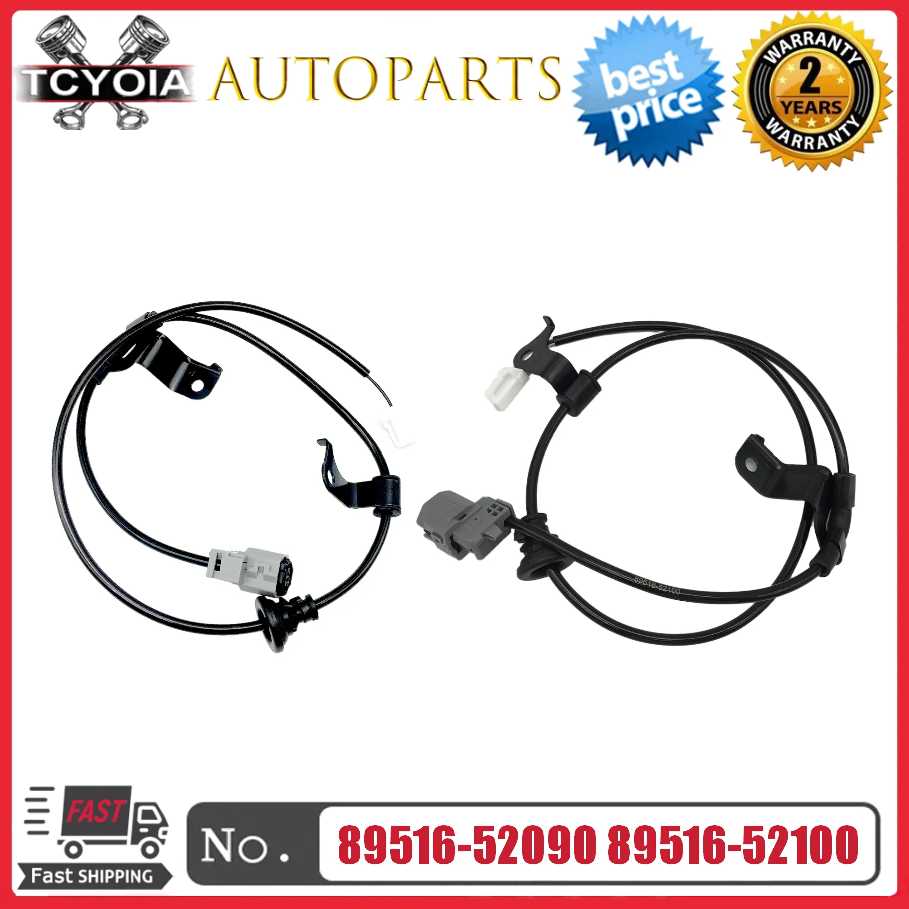 

2 шт./компл. задний левый и правый датчик ABS 89516-52090 89516-52100 для TOYOTA YARIS 2007-2009