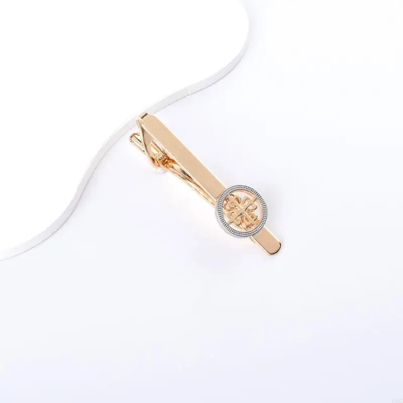 195C Fashion Men Cufflinks Multifunctional Use Alloy Texture Tie Holder Men Tie Pins Perfect Present for Husband or Father