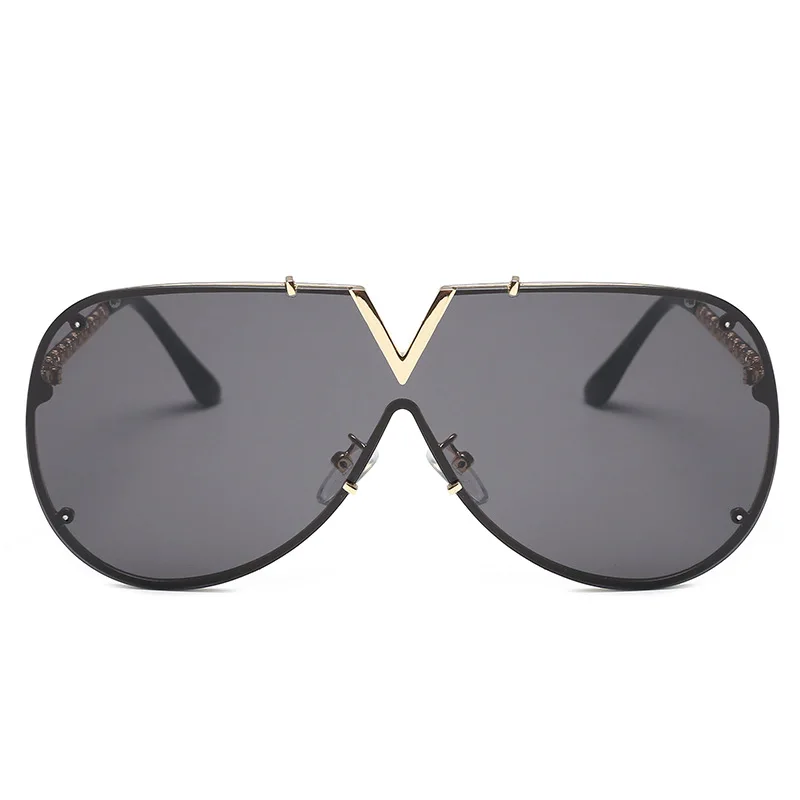 

Eyewear Sunglasses Men's women's Sunglasses Rimless one-piece Riveted Personality Glasses Y2k Accessories Ladies Sunglasses T17