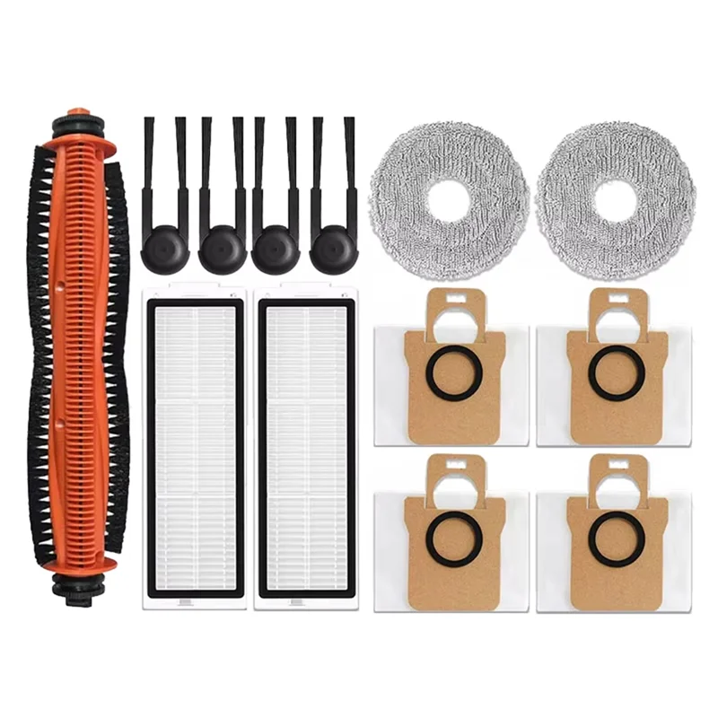 

B25B 13 шт. для Xiaomi Mijia M40S/OV31CN аксессуары для пылесоса, сменный основной ролик, боковая щетка, фильтр Hepa, швабра, мешок для пыли