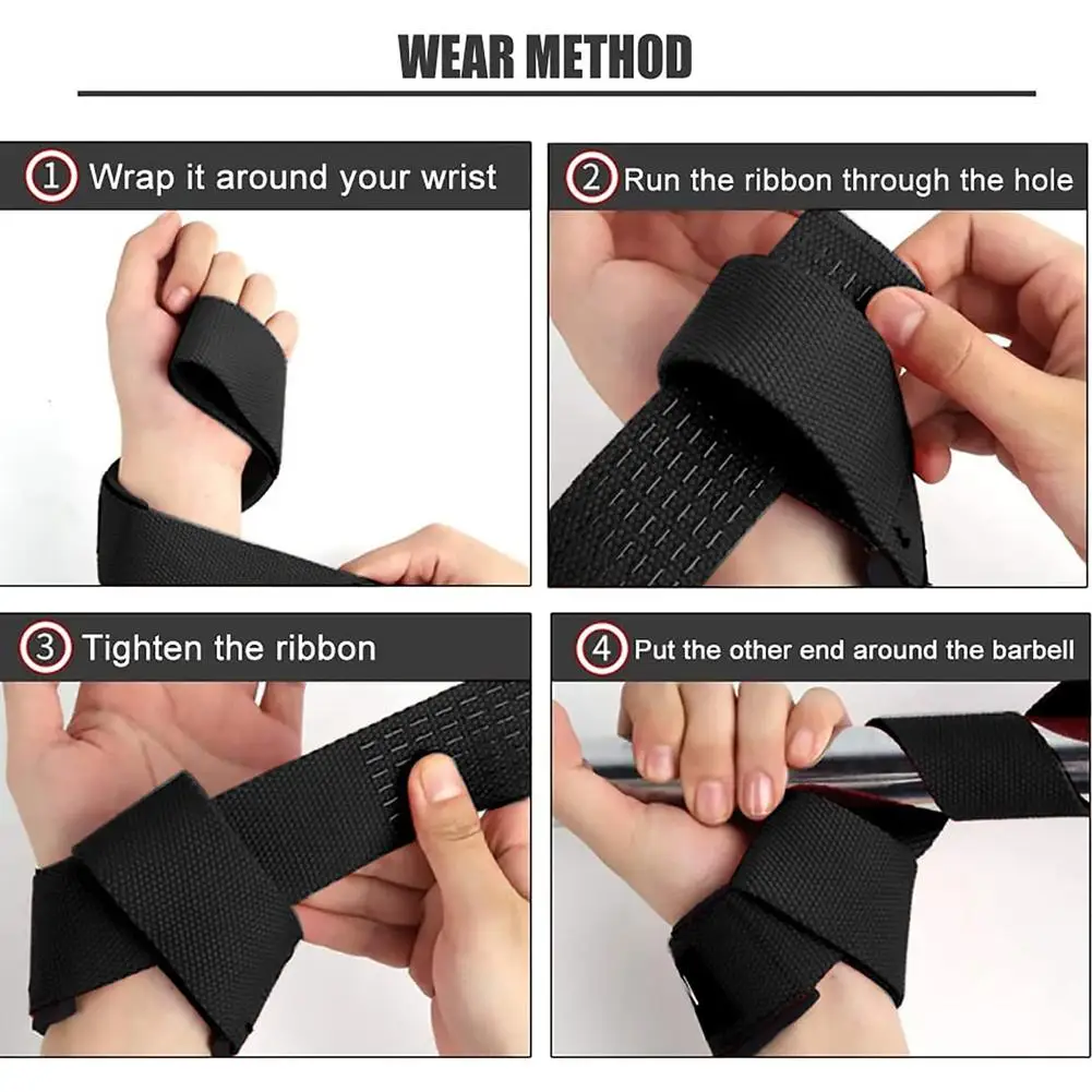 2026 Wrist Straps for Weight Lifting Straps for Weightlifting Gym Wrist Wraps with Extra Hand Grips for Strength Training